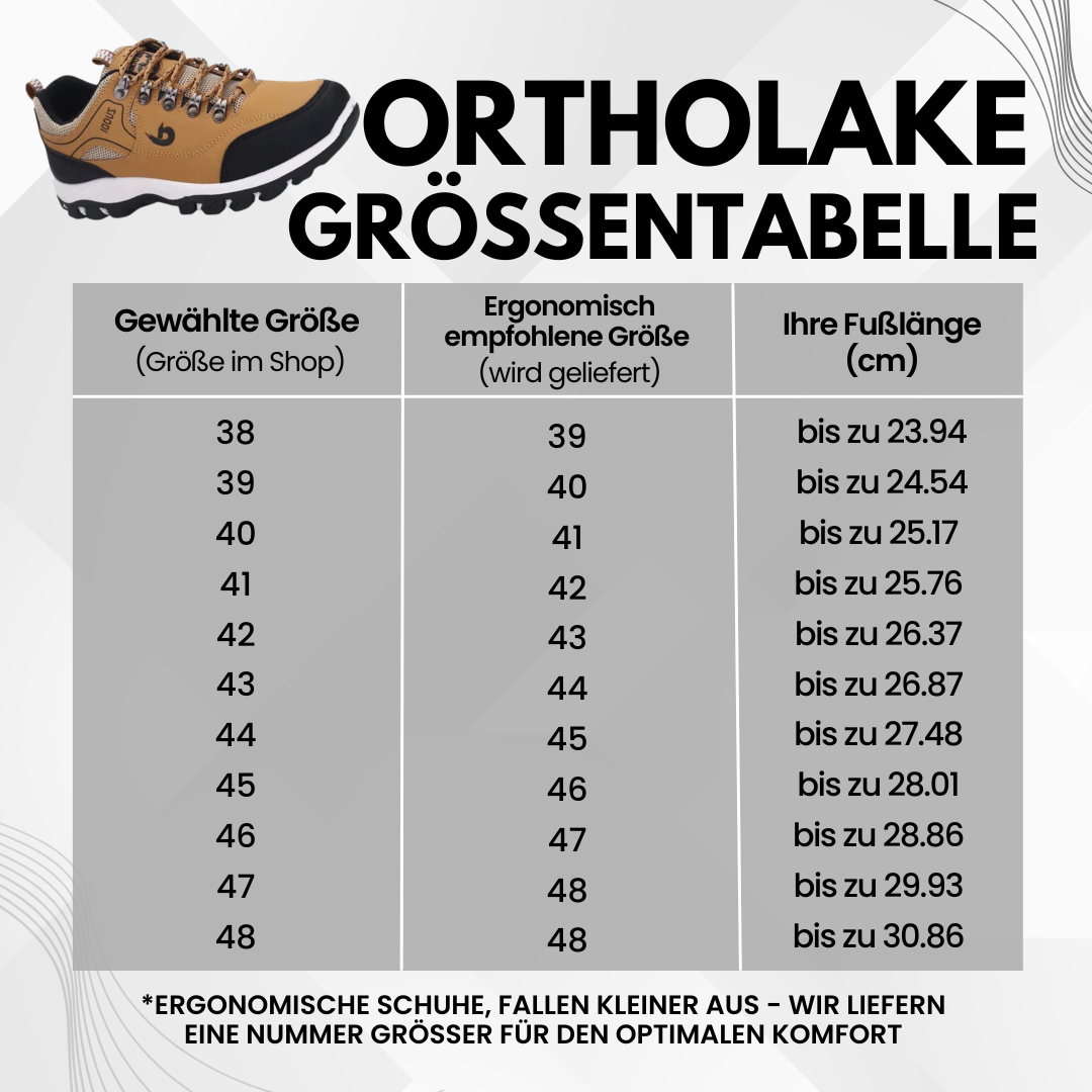 OrthoLake - ergonomische Schmerzlinderungs-Schuhe - Sonderaktion 1+1 Gratis