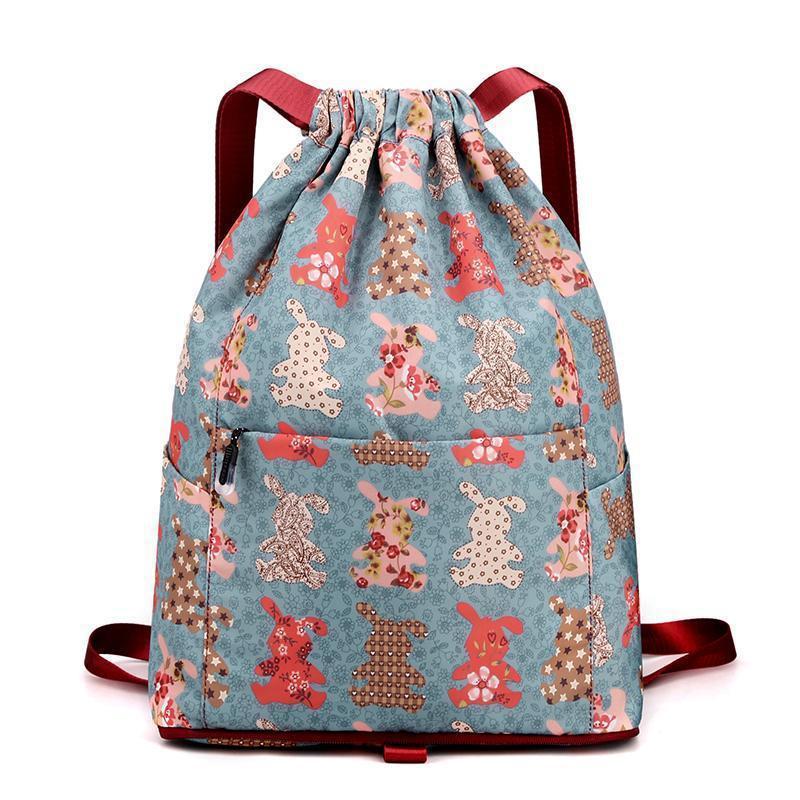Drawstring Foldable Large Capacity Travel Sport Backpack