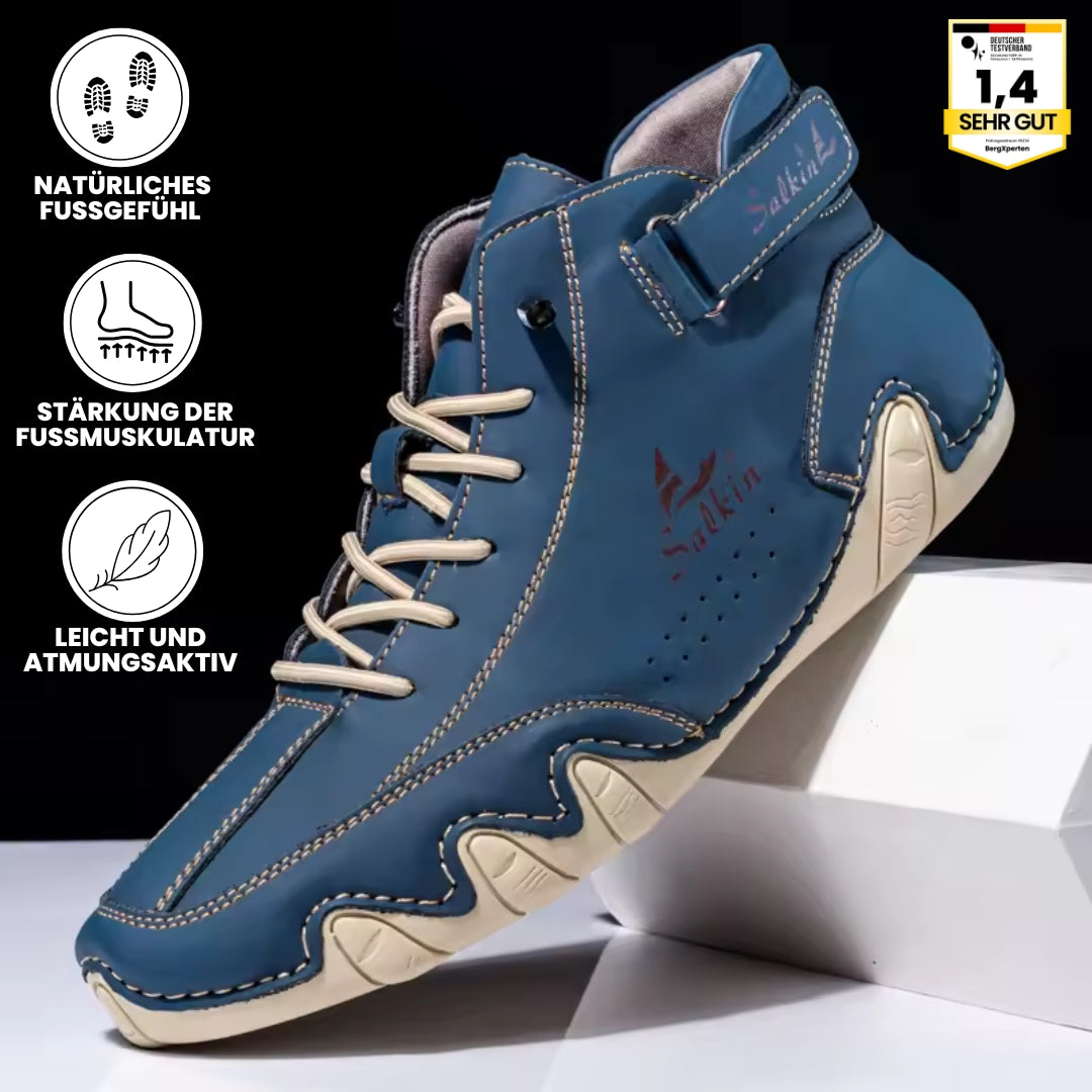 Alpaka - orthopädische, wasserdichte & rutschfeste Leder-Barfußschuhe für sicheres, gelenkschonendes Gehen für Senioren