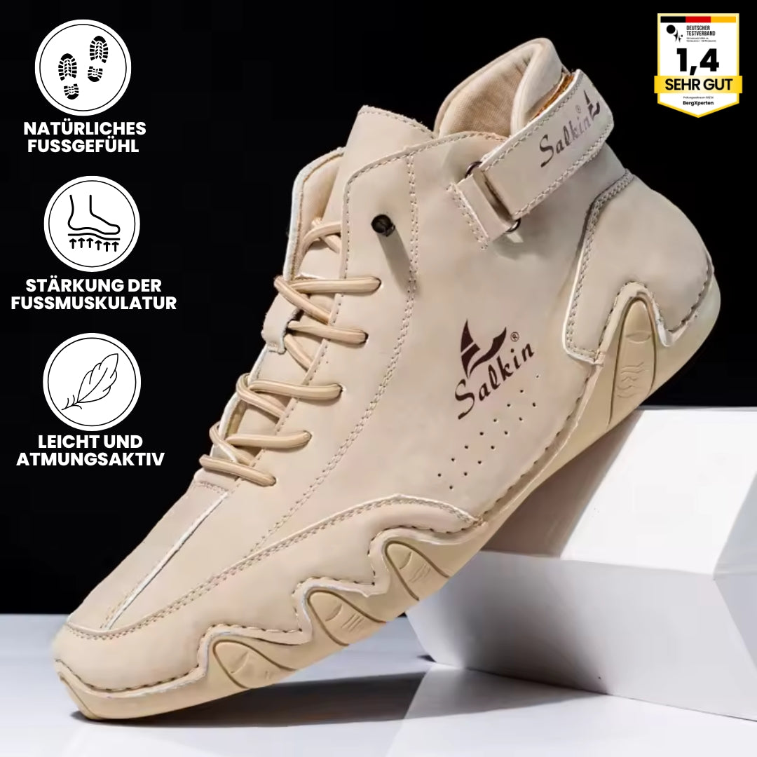 Alpaka - orthopädische, wasserdichte & rutschfeste Leder-Barfußschuhe für sicheres, gelenkschonendes Gehen für Senioren