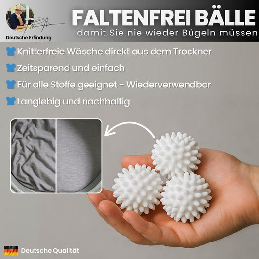 FaltenFrei Bälle - damit Sie nie wieder Bügeln müssen
