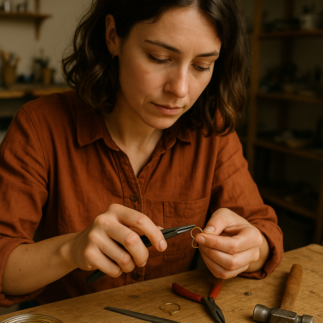 Vintage-Kette – Perlenzauber im Meeresglanz