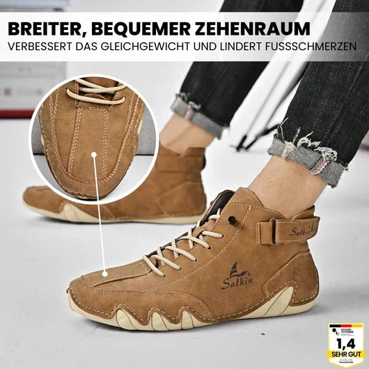 Alpaka - orthopädische, wasserdichte & rutschfeste Leder-Barfußschuhe für Entlastung bei Rückenschmerzen & Gelenkproblemen