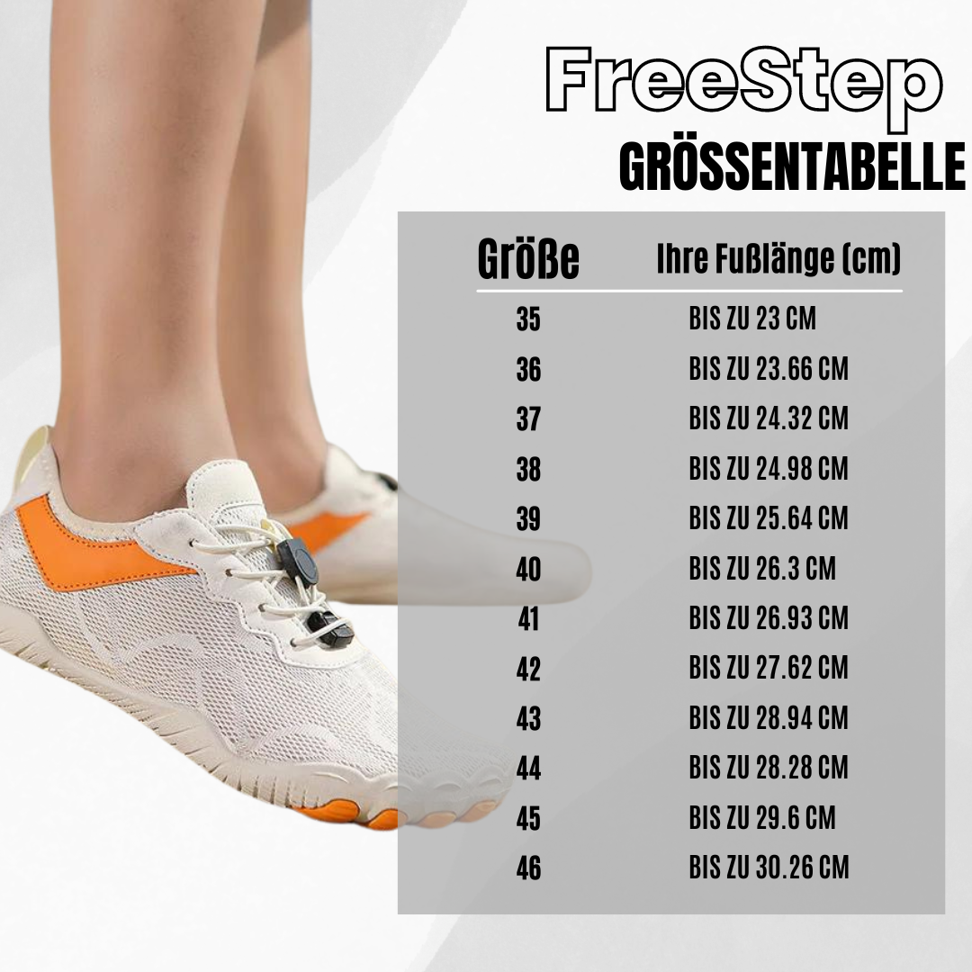 FreeStep  – Gesunde & rutschfeste Barfußschuhe für sicheres, gelenkschonendes Gehen für Senioren