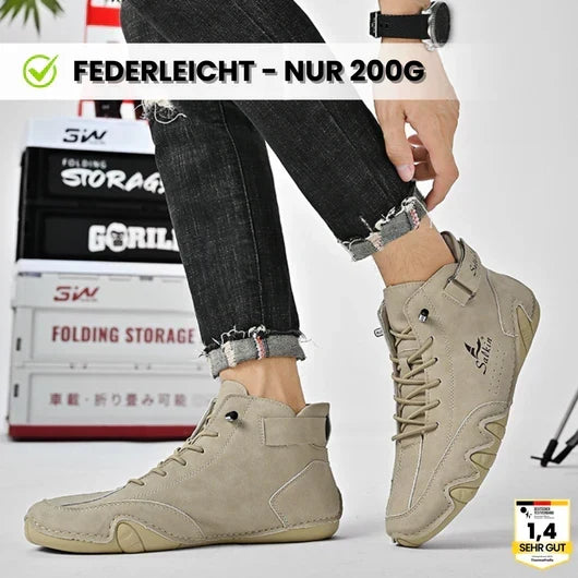 Alpaka - orthopädische, wasserdichte & rutschfeste Leder-Barfußschuhe für Entlastung bei Rückenschmerzen & Gelenkproblemen