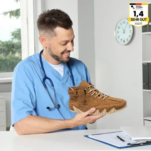 Alpaka - orthopädische, wasserdichte & rutschfeste Leder-Barfußschuhe für Entlastung bei Rückenschmerzen & Gelenkproblemen