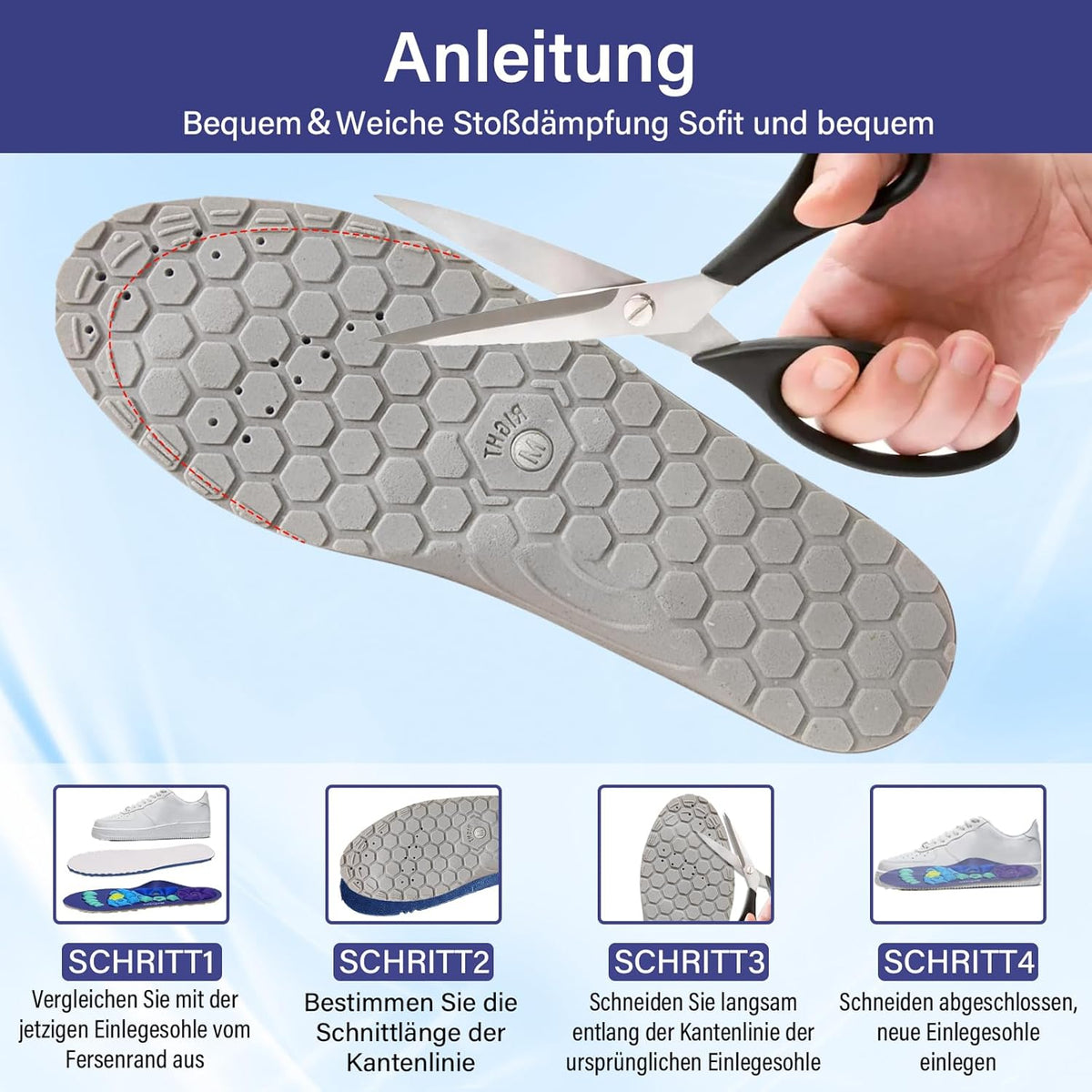 VitalSole - Einlegesohlen für mehr Energie & Unterstützung beim Abnehmen