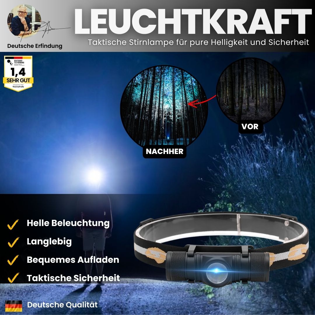 LeuchtKraft - Stirnlampe