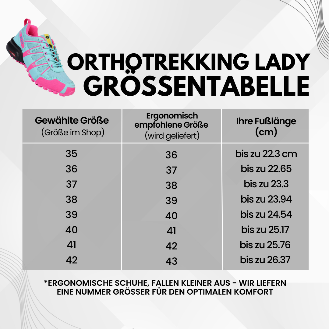 OrthoTrekking Lady - Trekking u.- Wanderschuhe - extra für Damen