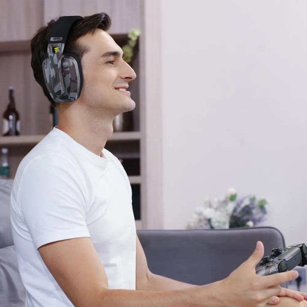 Binnune – Kabelloses Gaming-Headset 2,4 GHz & BT – PS5, PS4 & PC