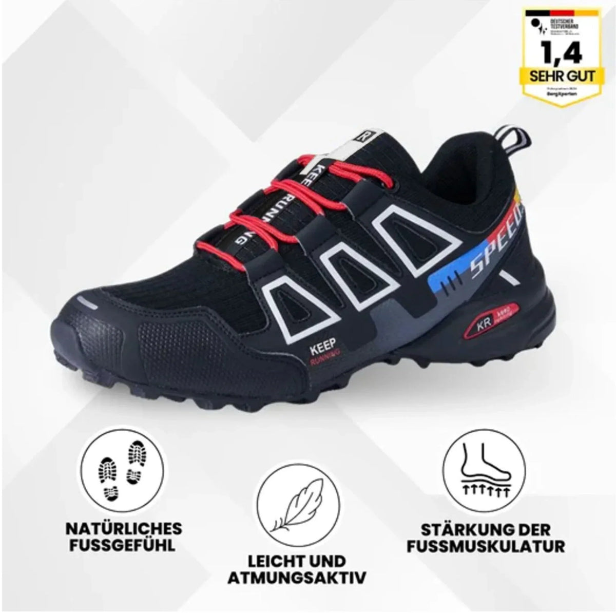 OrthoTrekking– Ergonomische Trekking u.-Wanderschuhe für Entlastung bei Rückenschmerzen & Gelenkproblemen