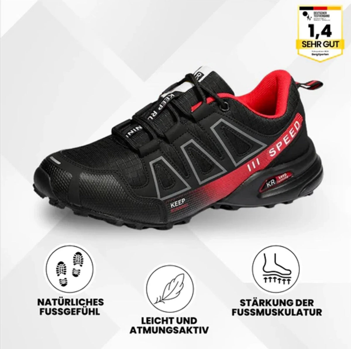 OrthoTrekking – Ergonomische Wanderschuhe für sicheres, gelenkschonendes Gehen für Senioren