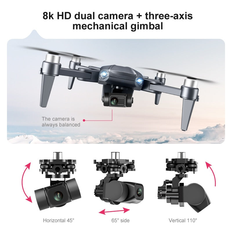 RG109 Pro Drohne – 8K Dualkamera, GPS & bürstenlose Motoren