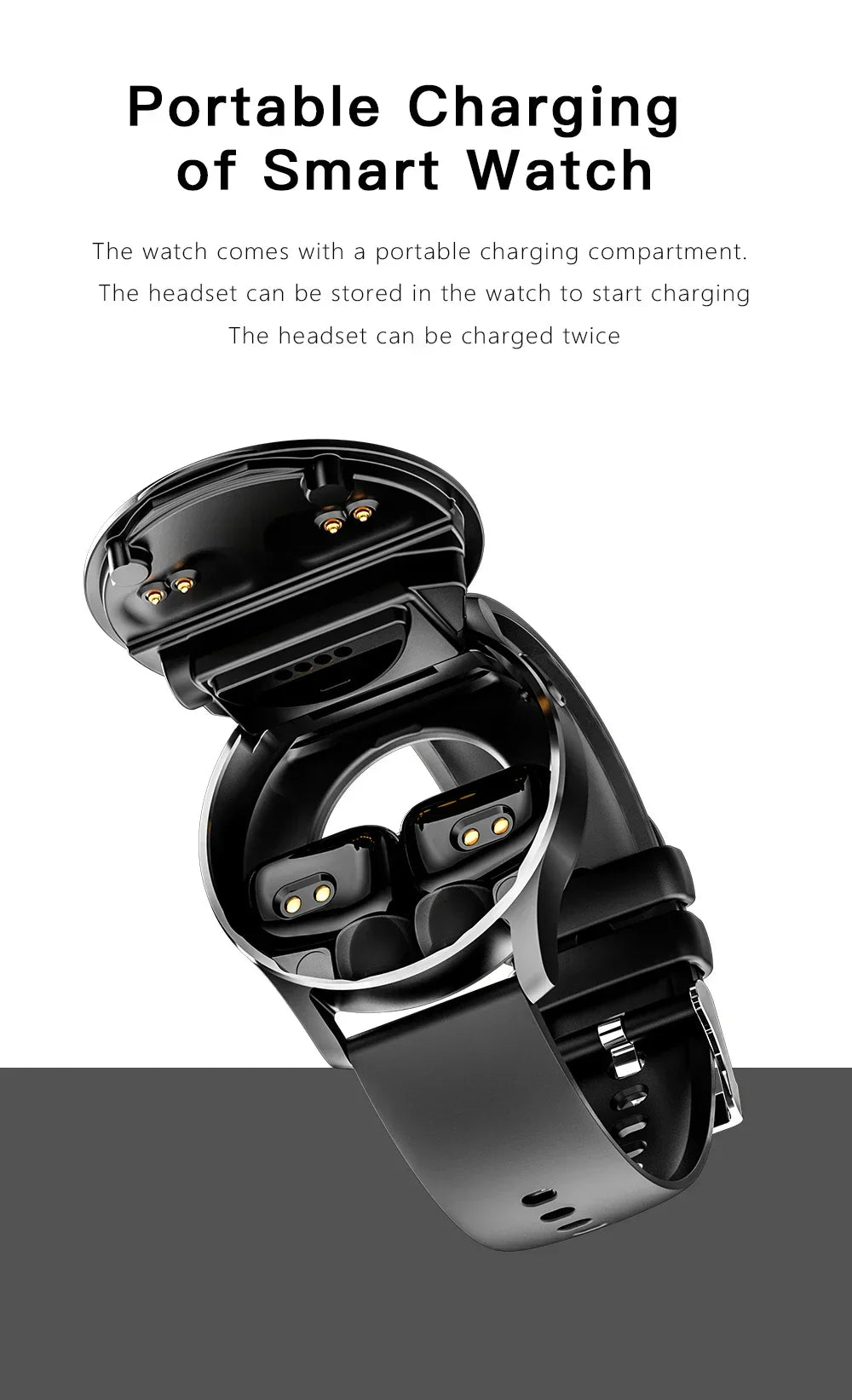 Neuheiten | Zwei in Eins Smartwatch mit Bluetooth-Ohrhörern