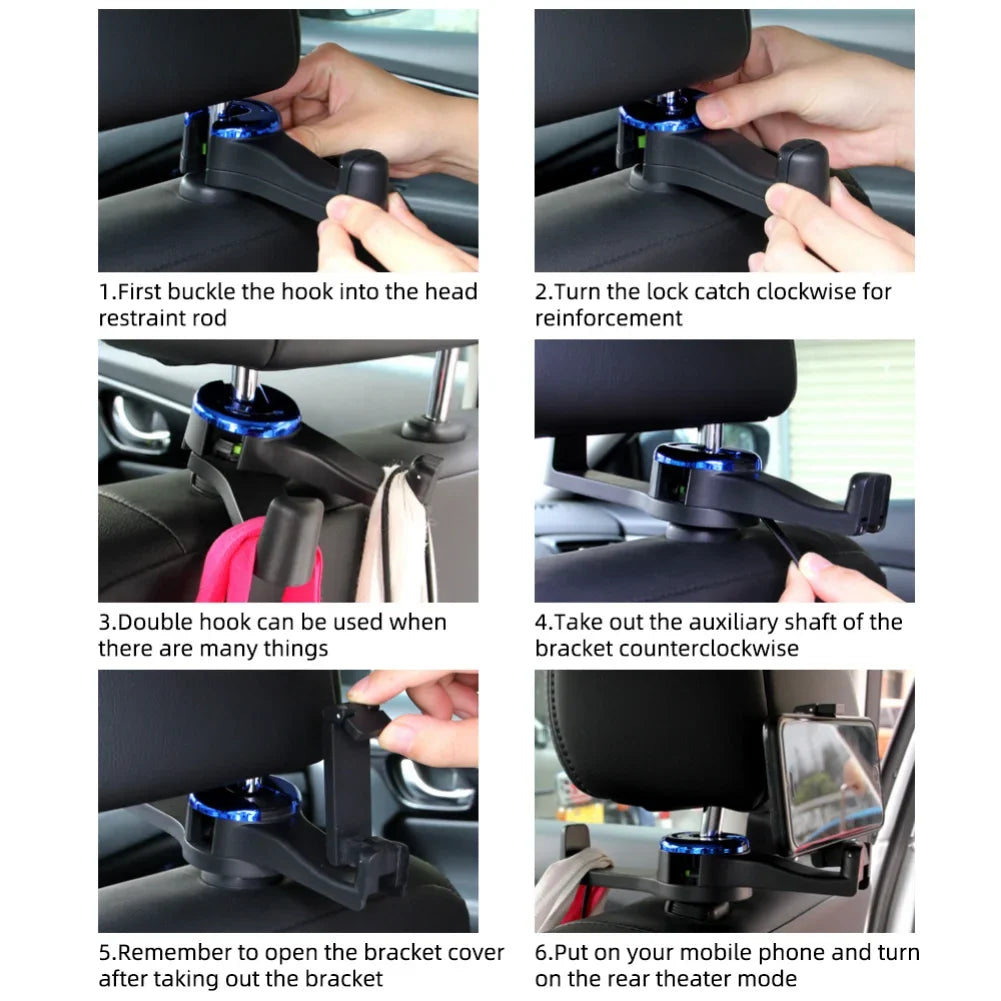 Neuheiten | Auto Kopfstützenhaken Handyhalter