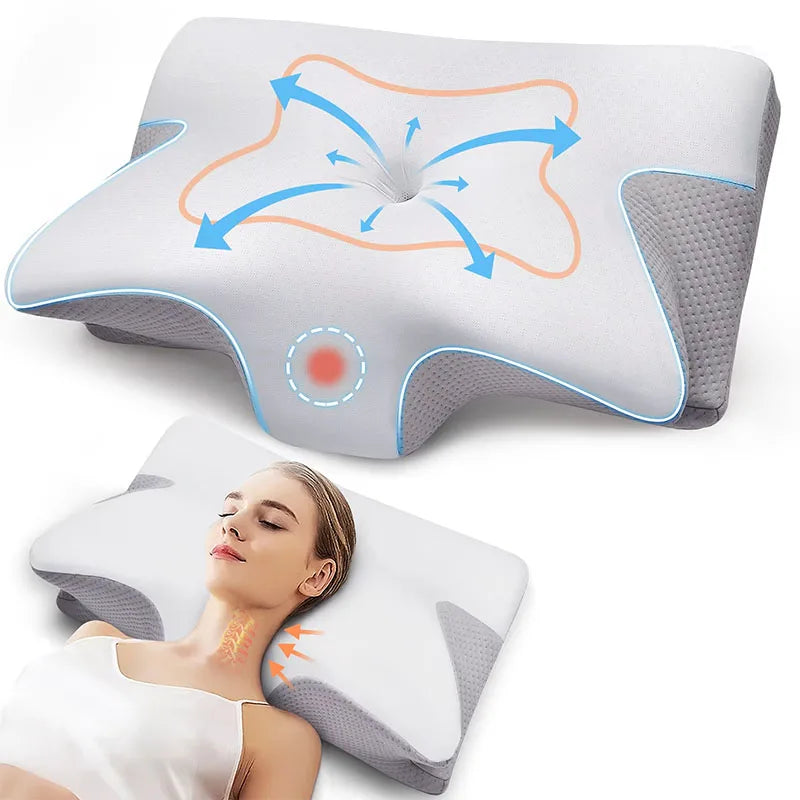 Neuheiten | Zervikale orthopädische Memory-Schaum-Nackenstützkissen