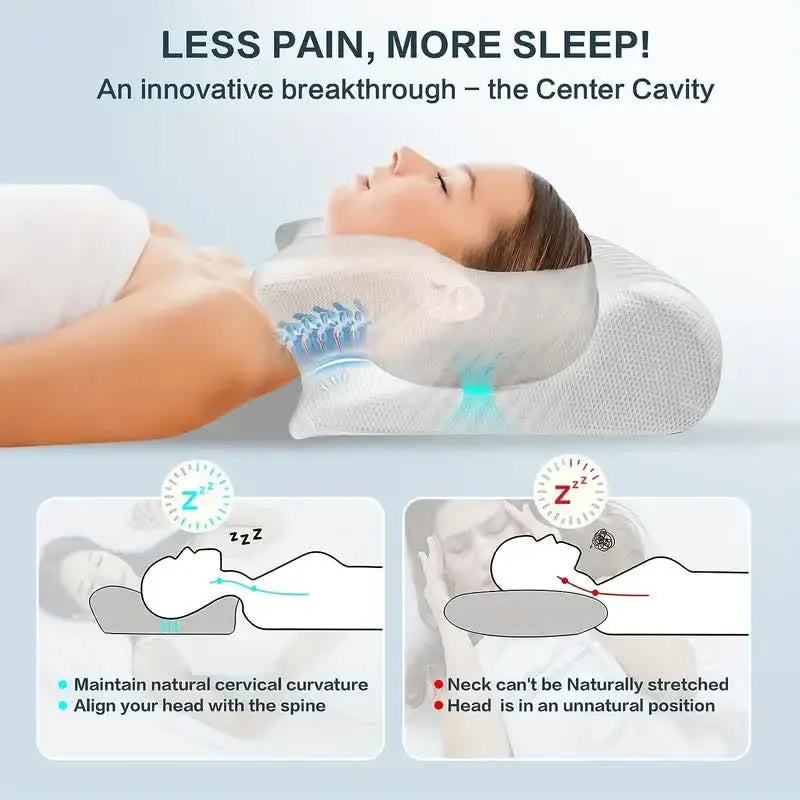Neuheiten | Zervikale orthopädische Memory-Schaum-Nackenstützkissen