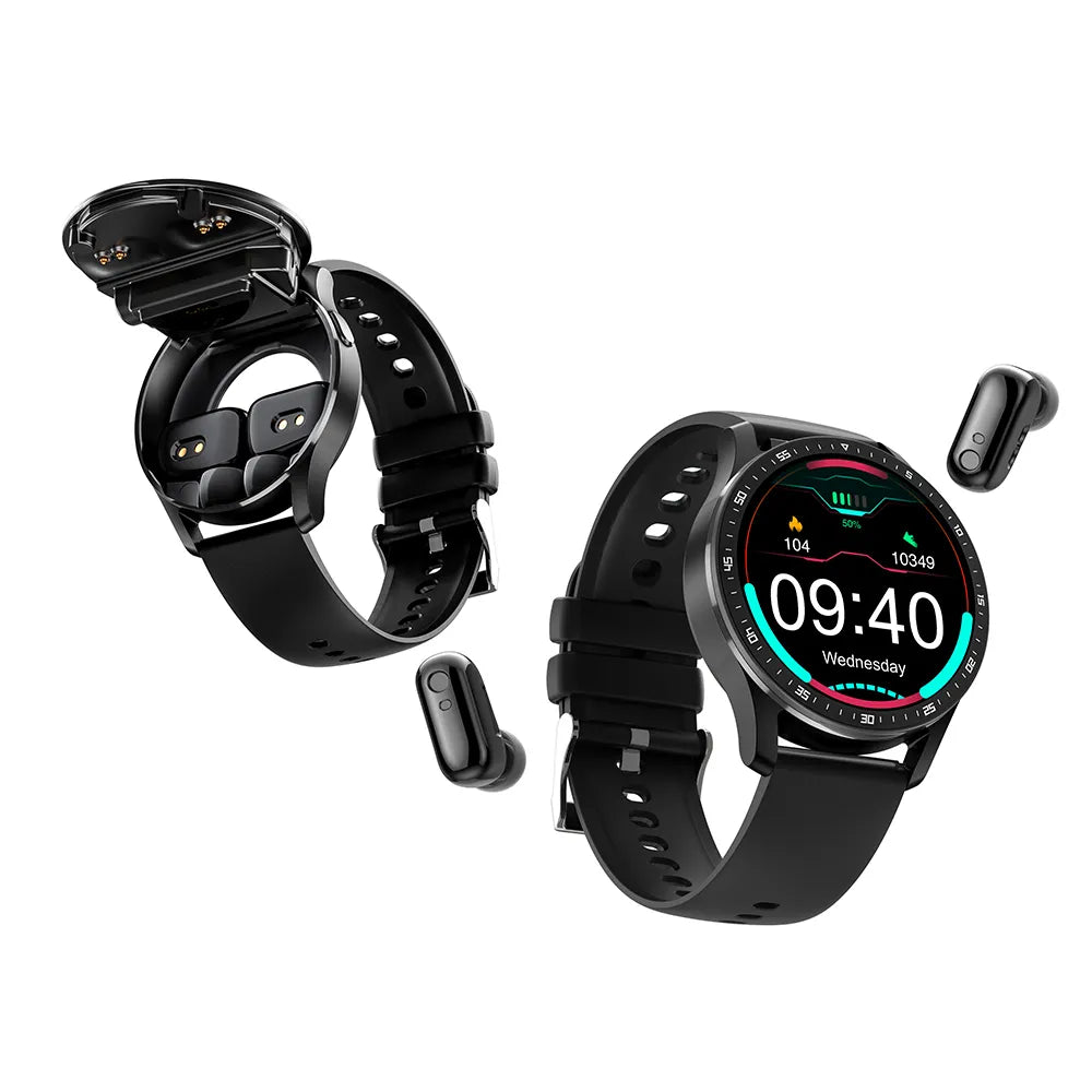 Neuheiten | Zwei in Eins Smartwatch mit Bluetooth-Ohrhörern
