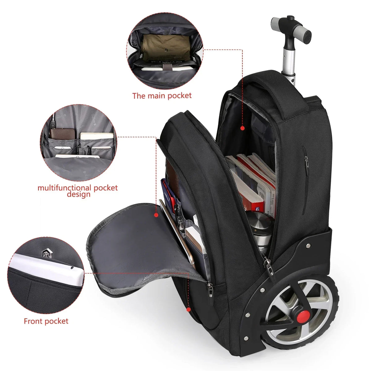Rollbarer Laptop-Rucksack – Helsinki