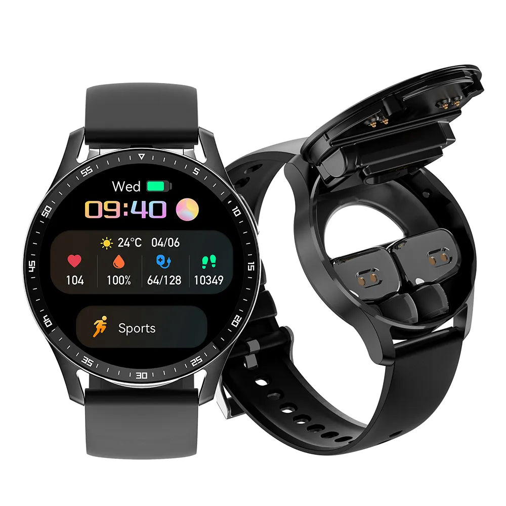 Neuheiten | Zwei in Eins Smartwatch mit Bluetooth-Ohrhörern
