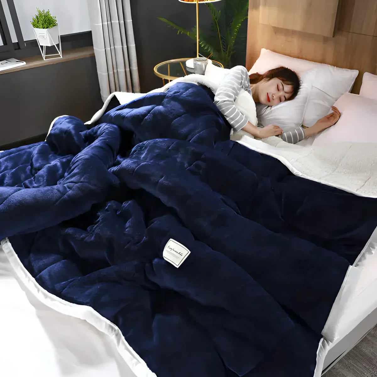 Sherpa Fleece Bettbezug für Gewichtsdecke – Kuschelig, warm und stilvoll