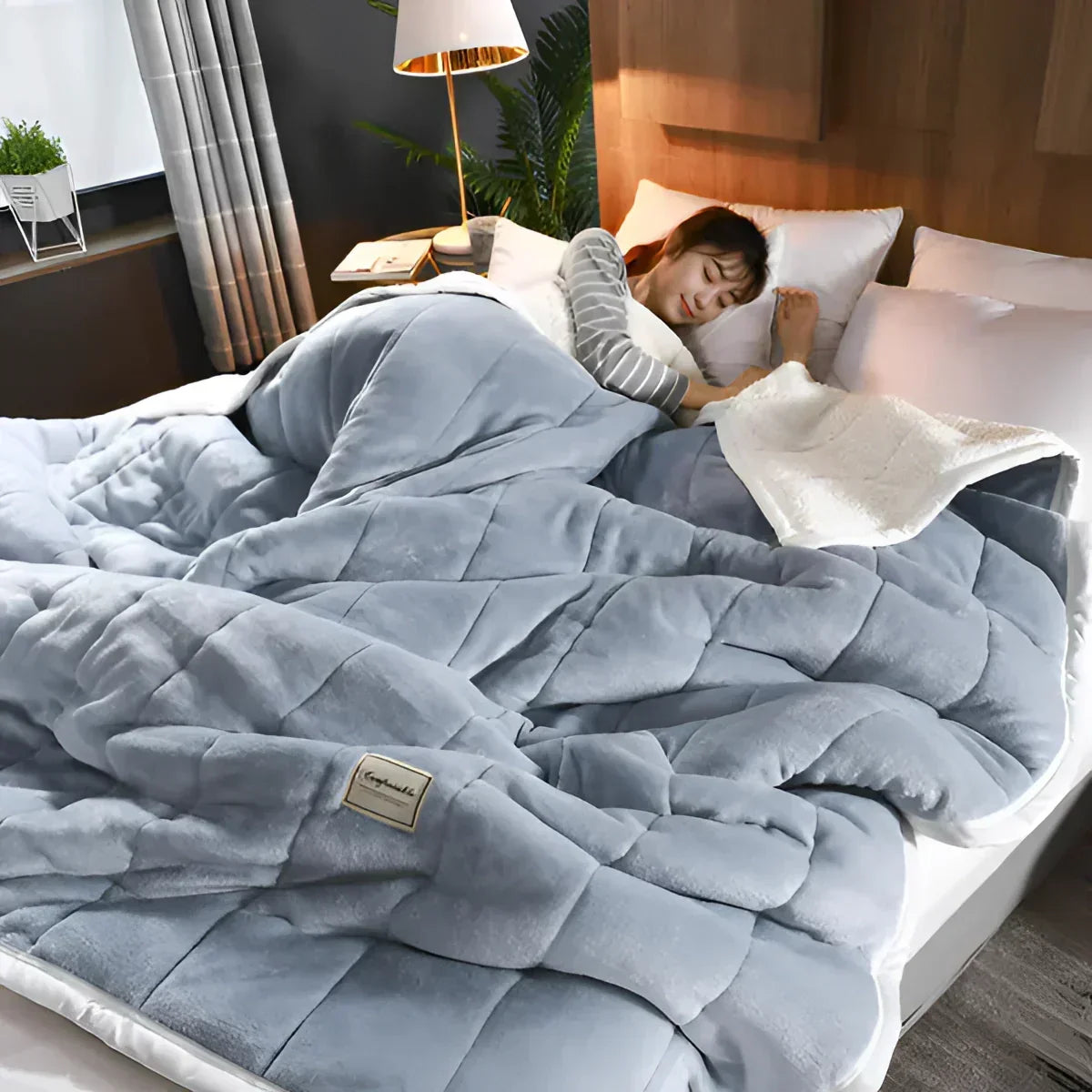 Sherpa Fleece Bettbezug für Gewichtsdecke – Kuschelig, warm und stilvoll