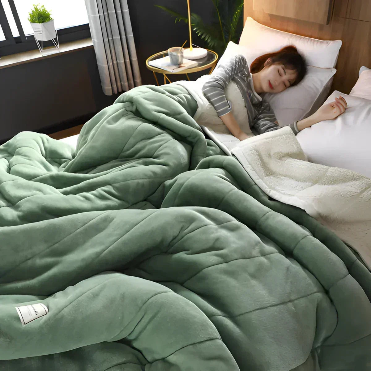 Sherpa Fleece Bettbezug für Gewichtsdecke – Kuschelig, warm und stilvoll