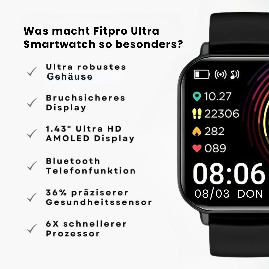 Fitpro Ultra Gesundheits-Smartwatch (2025)