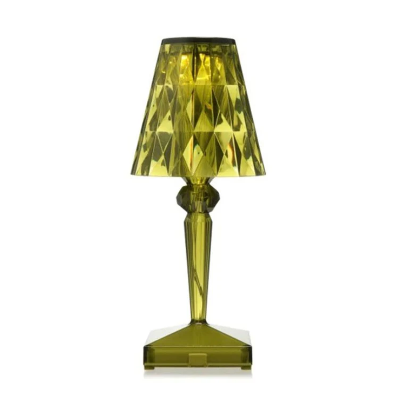 LumiVera – Kristall Tischlampe dekorativ modern warmweiß Licht E27