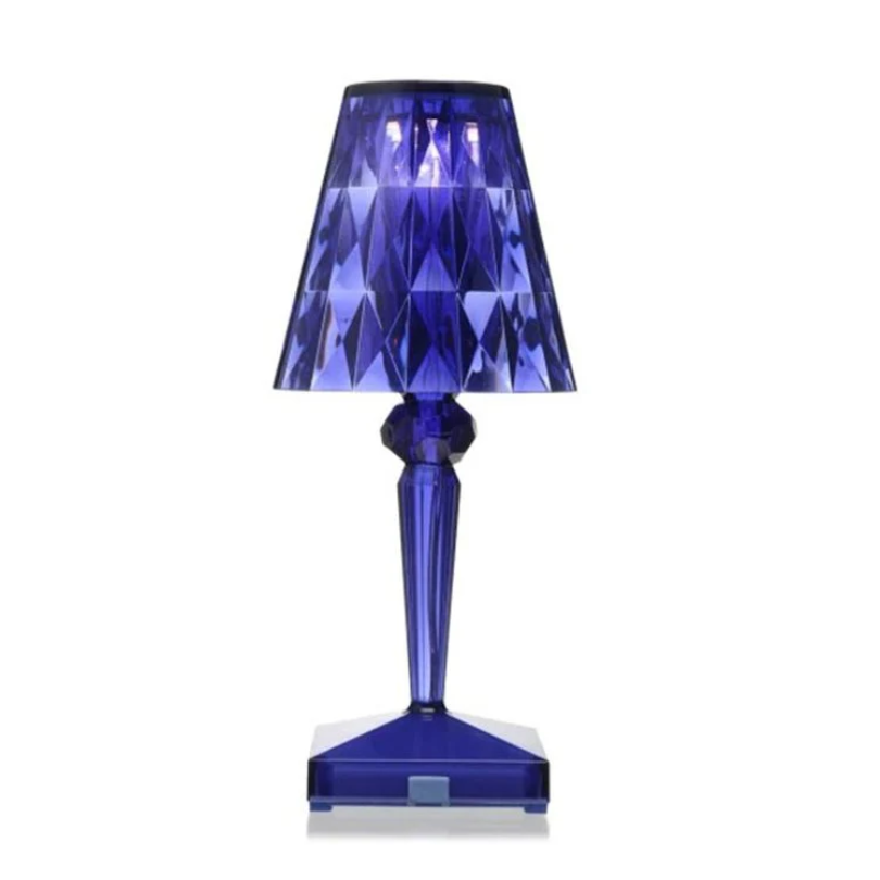 LumiVera – Kristall Tischlampe dekorativ modern warmweiß Licht E27