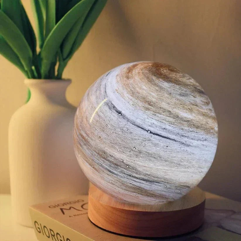 LunaGlow - Kunstvolle dimmbare USB-Mondlampe