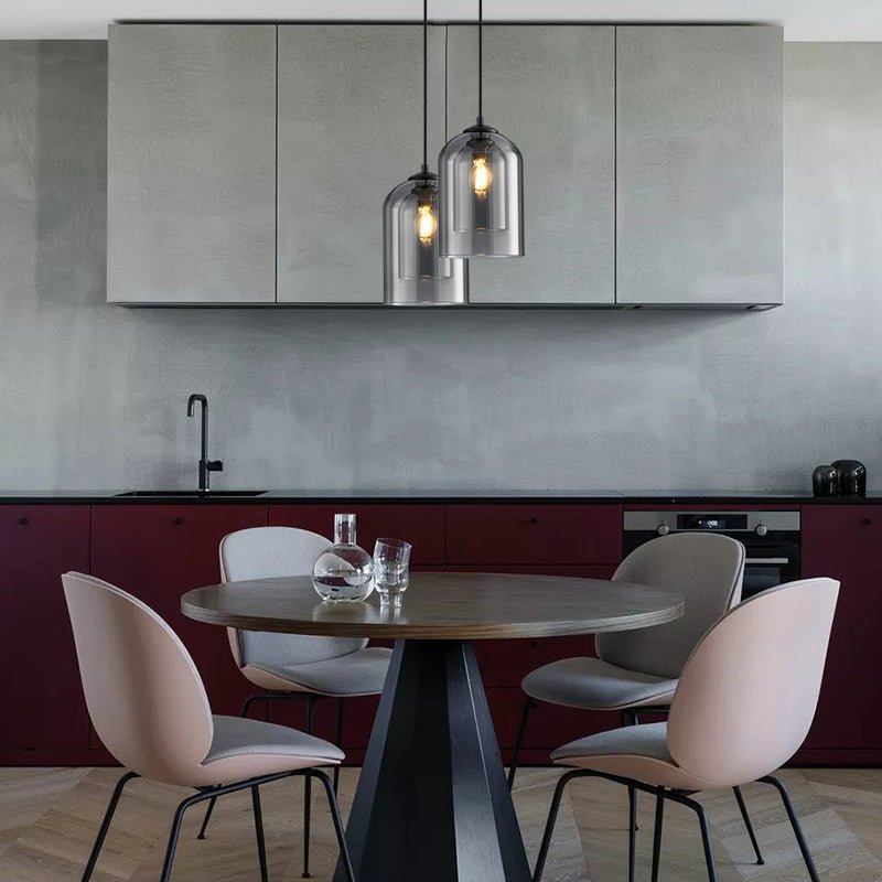 LumoVista – Pendelleuchte Doppelglas modern für Wohn- & Esszimmer
